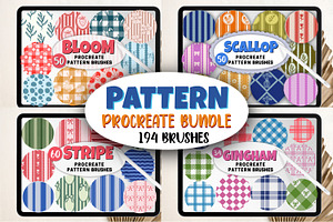 Pattern Procreate Brushes Bundle, a Brush Add-On by Brush Lab