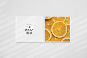 Paper Mockup Set 4 Square Card