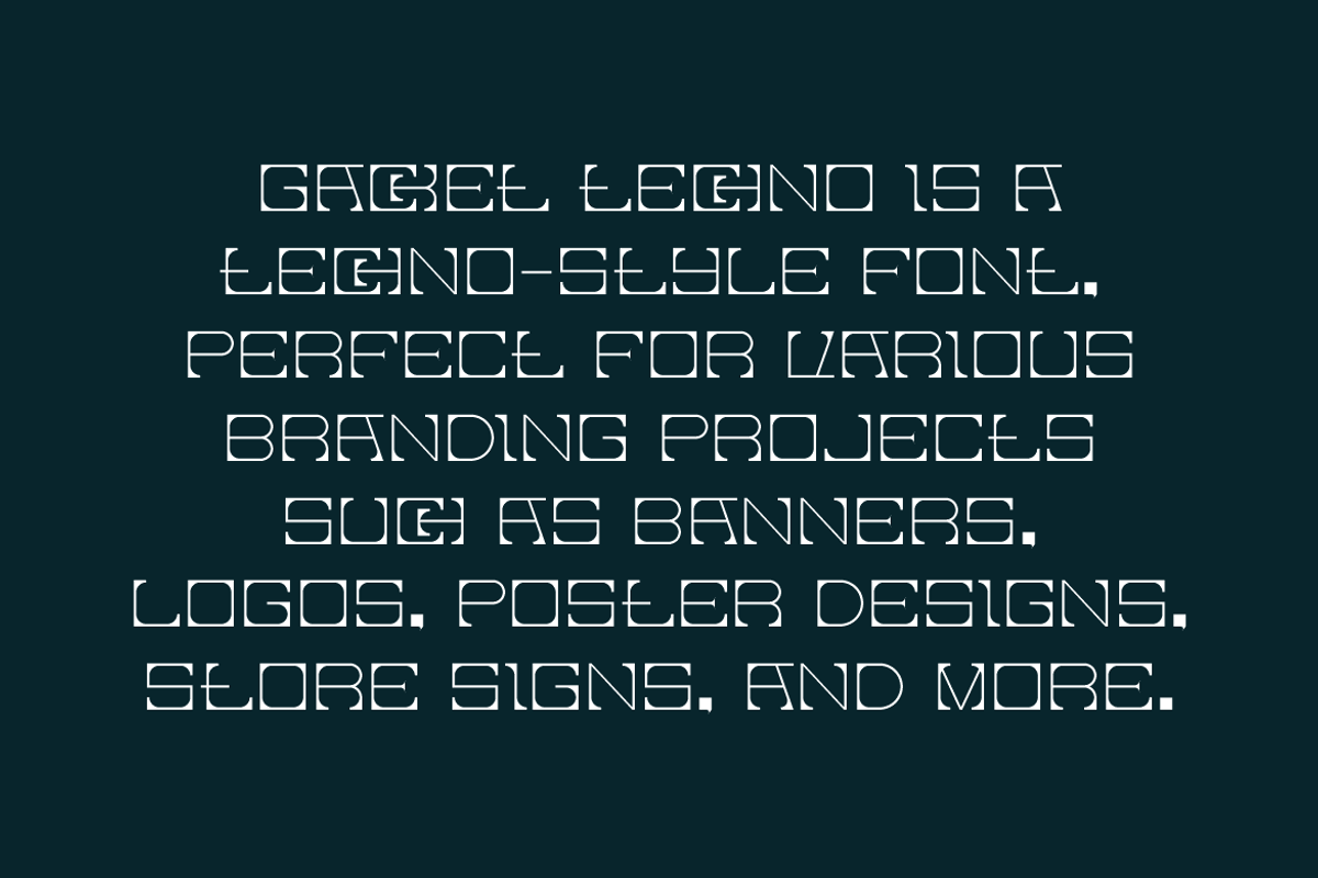 Gacket Techno - Futuristic Font, a Sans Serif Font by Iqsiart Studio (Photo 5 of 7)