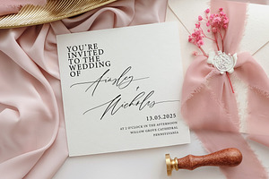 Allegia Handwritten Wedding Font