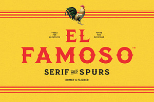 El Famoso - A Western Style Font, a Serif Font by Komet & Flicker