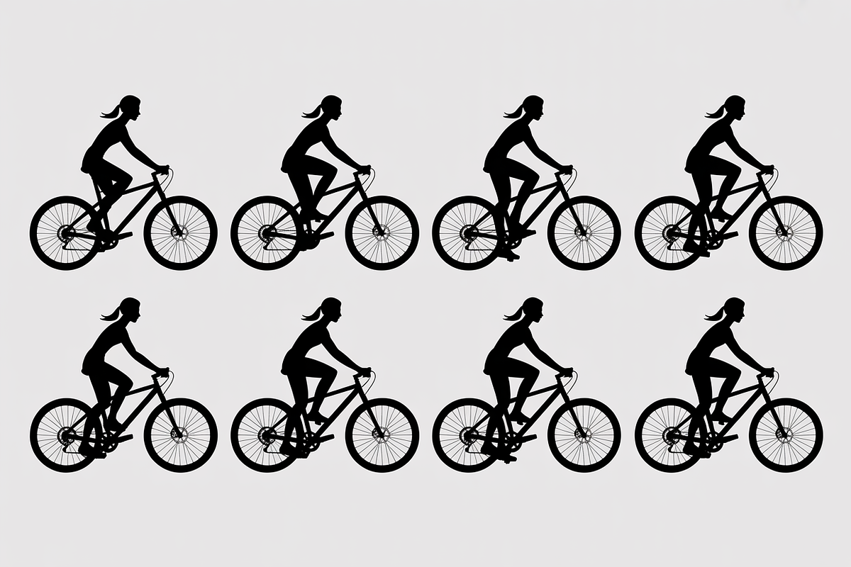 Woman Cyclists on Road Bikes, an Illustration by Amazin_art (Photo 6 of 9)