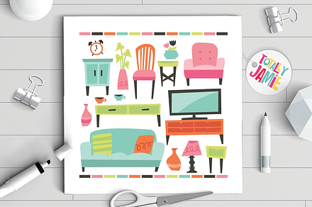 Retro Home Living Furniture Set