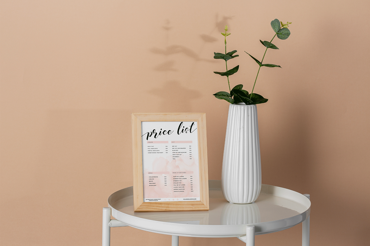 Simple Price List Canva Template, a Flyer Template by Hellohastore (Photo 2 of 7)