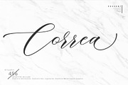 Correa Script-UPDATE, a Script Font by FadeLine Studio (Thumbnail 1 of 9)