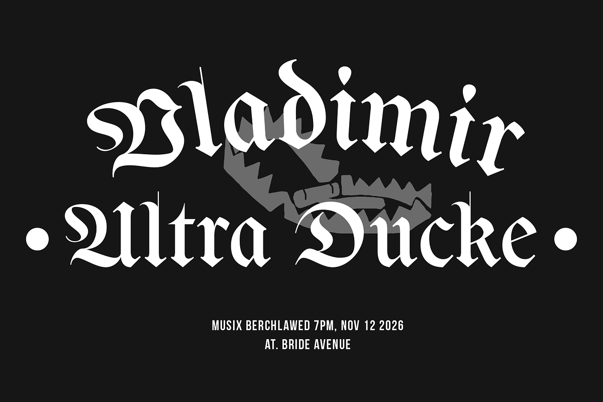 Bulldach Lettra | Blackletter Gothic, a Blackletter Font by Jolicia Type (Photo 10 of 12)