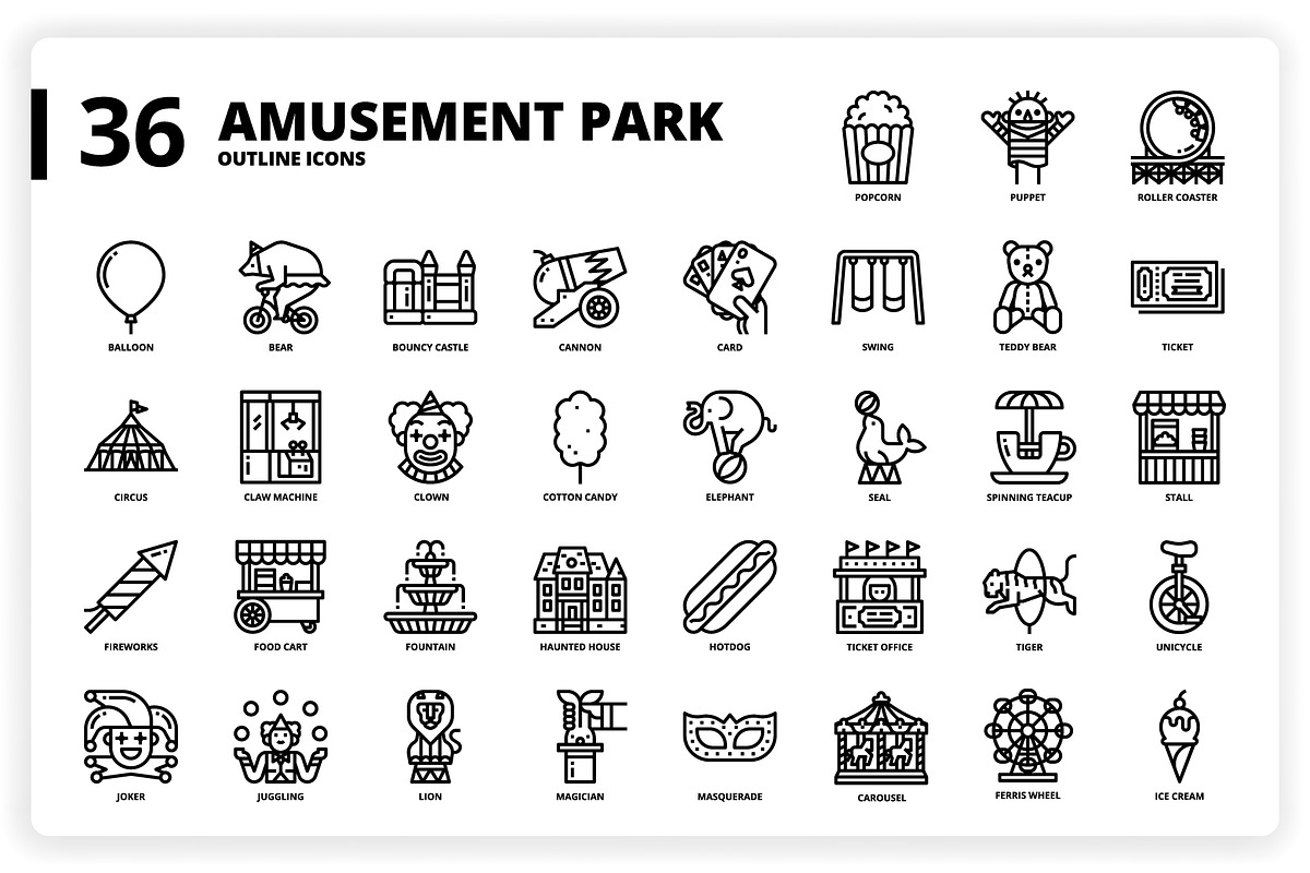 3,600 Icons x3 Styles, an Outline Icon by monkik (Photo 16 of 299)