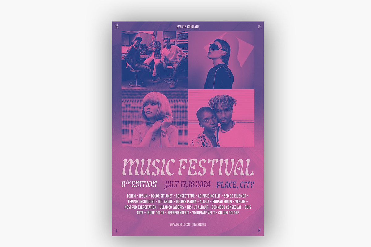 Event Poster Layout Template, a Flyer Template by tomsarraipodesign
