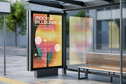 4 Vertical Bus Stop Screen Mockups, an Advertising Mockup by smishura (Thumbnail 3 of 11)