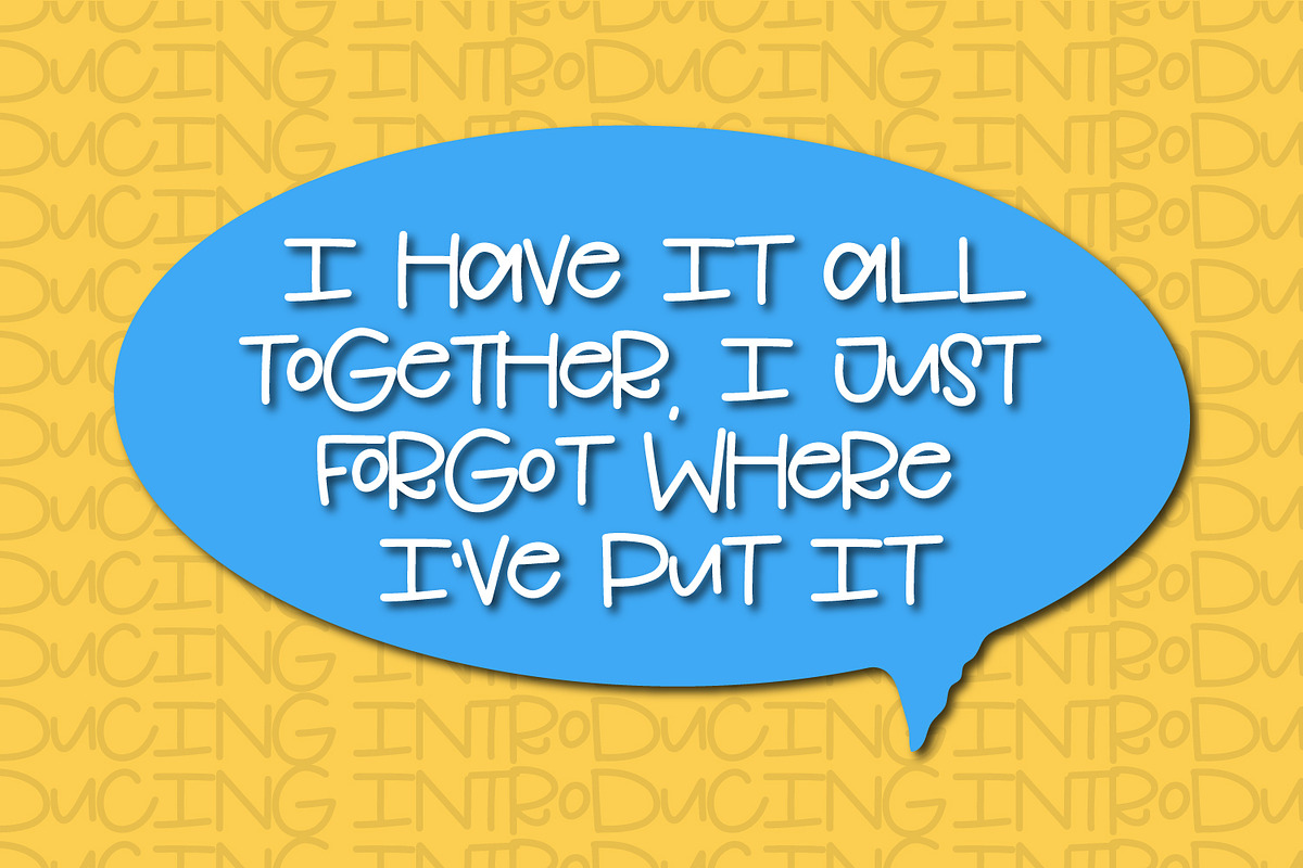 Cranberry Pinecones - A Bouncy Font preview 8