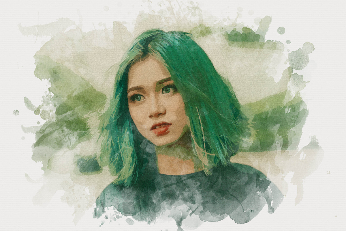 Watercolor Splatter Effect Photoshop, an Action Add-On by liptouse (Photo 4 of 10)