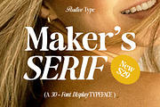 Maker's Serif Serif (30 Font), a Serif Font by Positive TypeFoundry (Thumbnail 1 of 16)