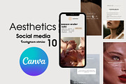 Aesthetics social media template, a Social Media Template by AI Goddess Creations (Thumbnail 1 of 3)