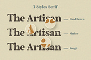 The Artisan | A Hand Drawn Font Duo, a Serif Font by Ef Studio (Thumbnail 2 of 17)