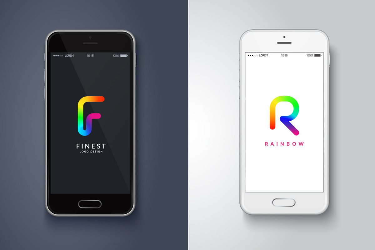 Rainbow logo alphabet, a Branding & Logo Template by PLSTD. (Photo 2 of 4)