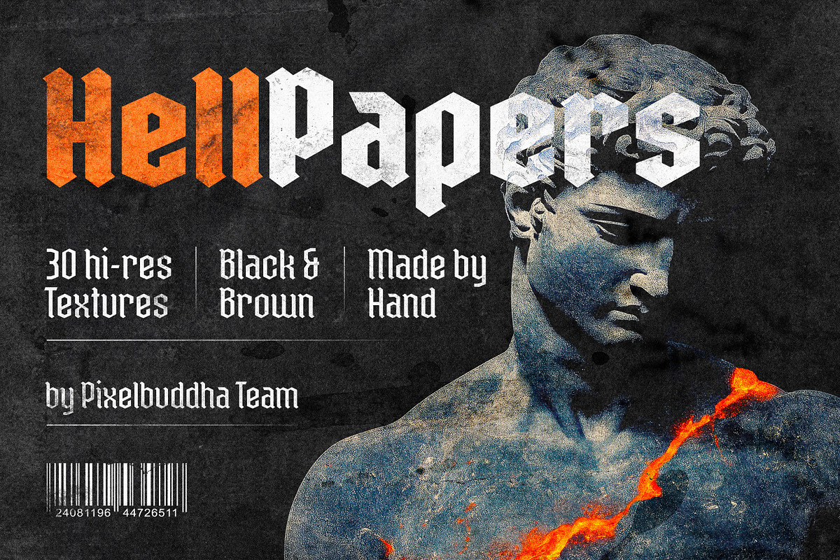Hell Paper: Grunge Textures Pack, a Texture Graphic by pixelbuddha.net (Photo 1 of 10)