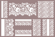 Wide lace ribbons and frames., a Pattern Graphic by Ajuga (Thumbnail 4 of 5)