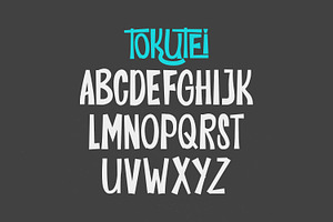 Tokutei Display Font