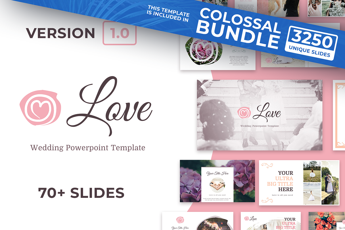 Love - Wedding Powerpoint Template, a Presentation Template by Reshapely (Photo 1 of 11)