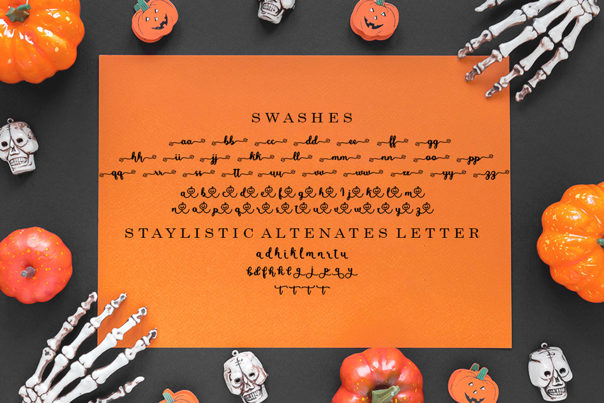 Jack Lady Halloween Font, a Script Font by Bosstype Studio (Photo 6 of 8)