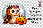 Halloween Owl Sublimation PNG Bundle, a Graphic by Clipart Bloom (Thumbnail 9 of 11)