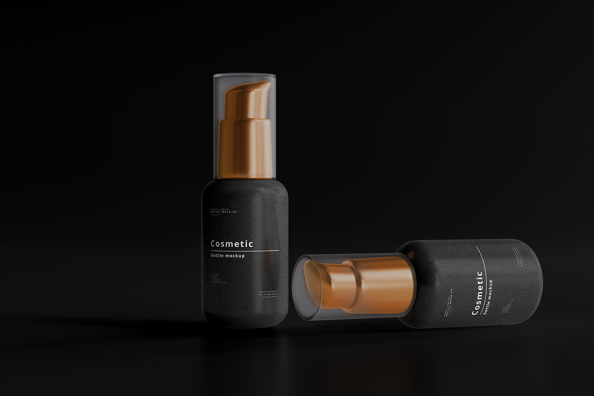Dark Cosmetic Branding Mockups, a Cups & Container Mockup by pmvch (Photo 52 of 86)