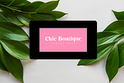Black Pink Business Card Template, a Business Card Template by SunshineStudioBoutique (Thumbnail 5 of 10)