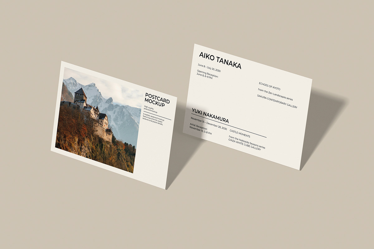 Postcard Mockup, an Advertising Mockup by Unerispace (Photo 4 of 5)