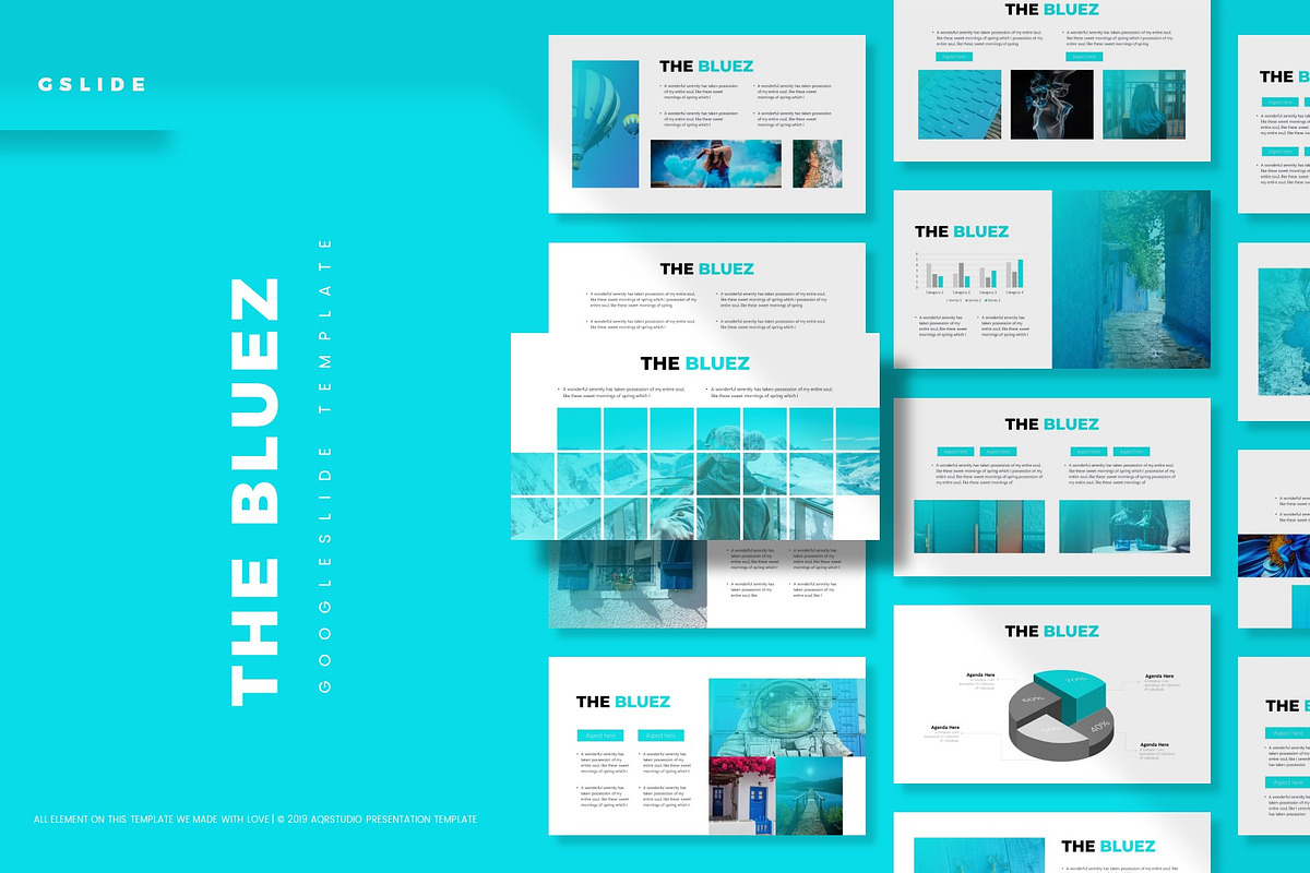 The Bluezz - Google Slides Template, a Presentation Template by AQR Studio
