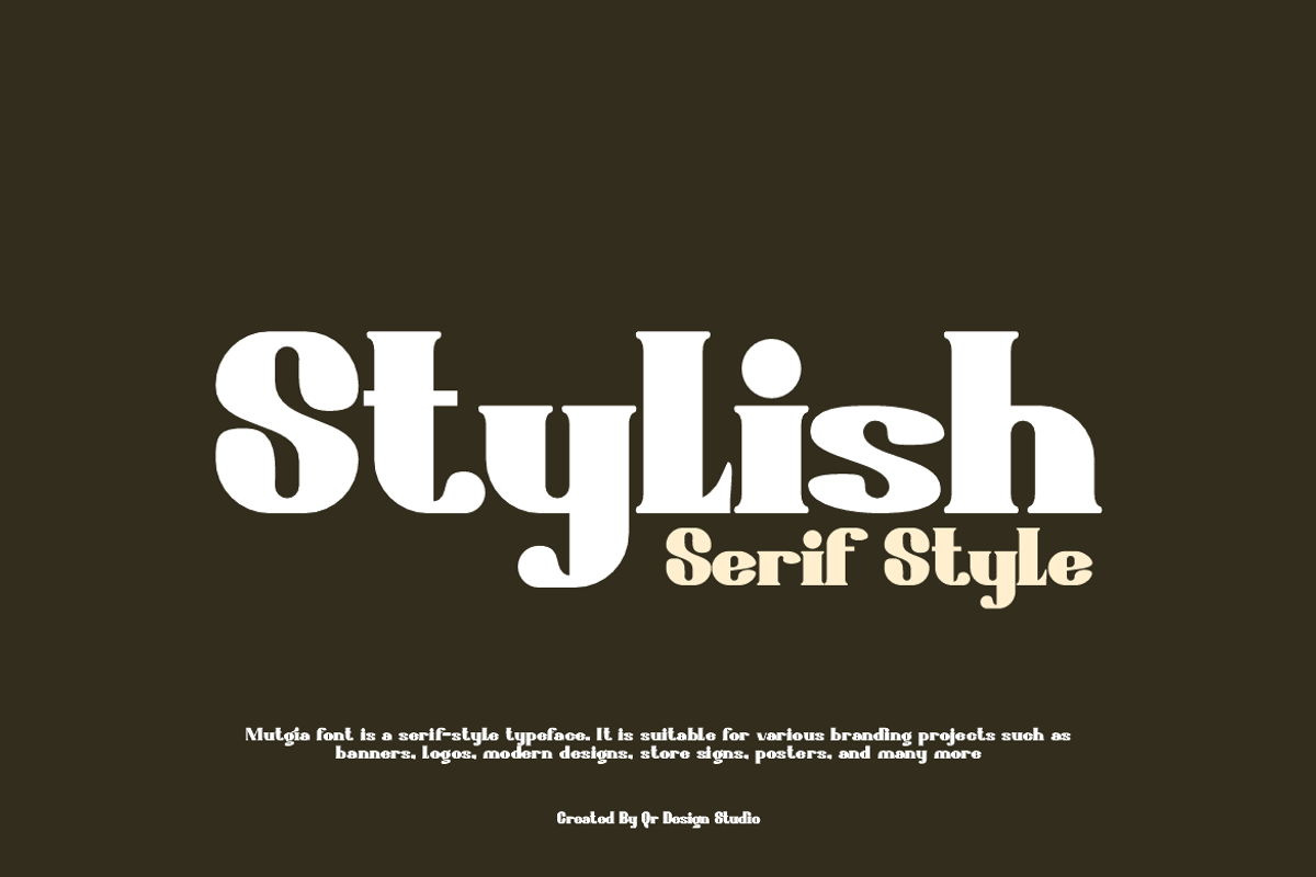 Mutgia - Retro Ligatures Font, a Serif Font by QR Design Studio (Photo 3 of 8)