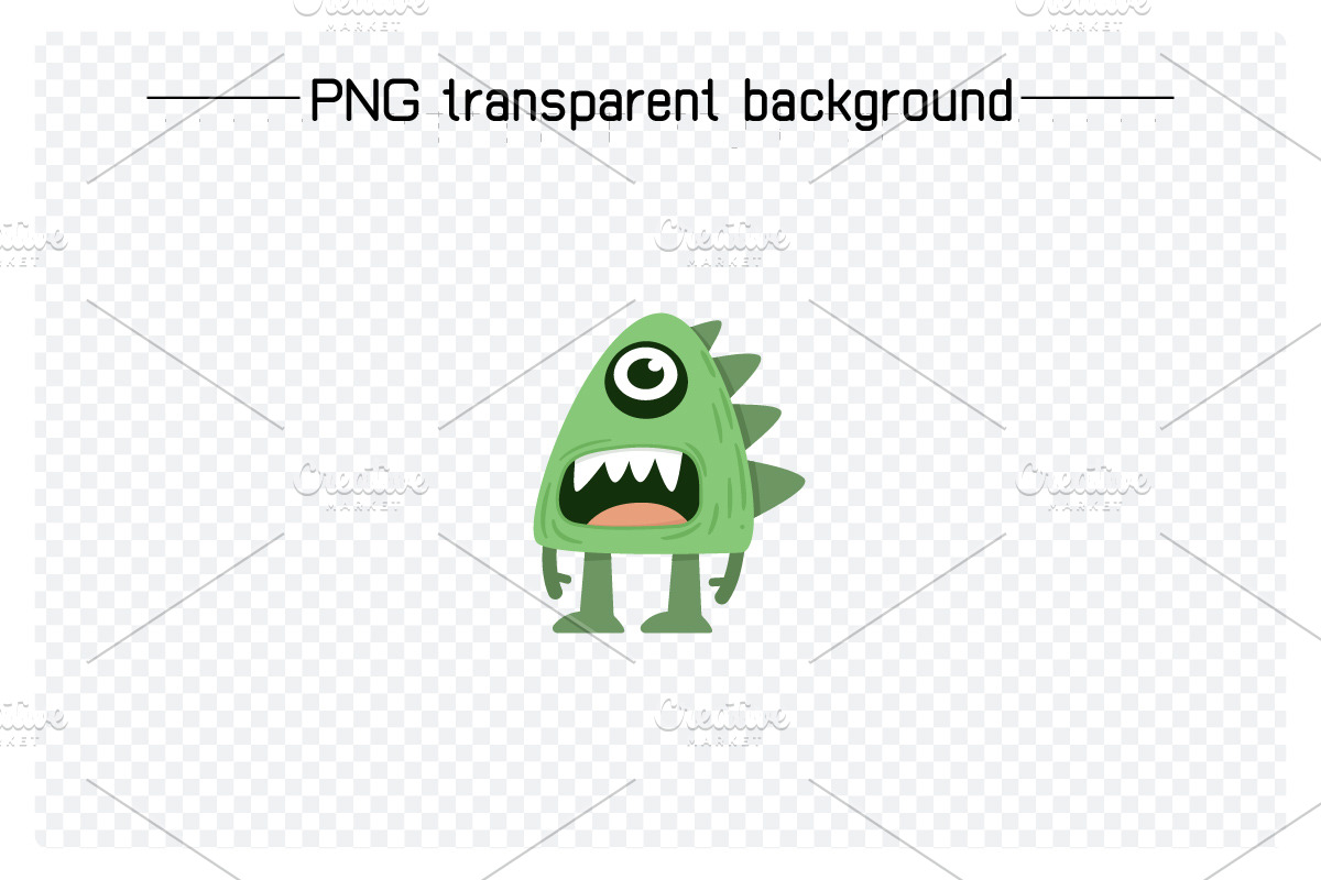Cute and Funny Monsters Characters, an Illustration by Designfour (Photo 3 of 7)