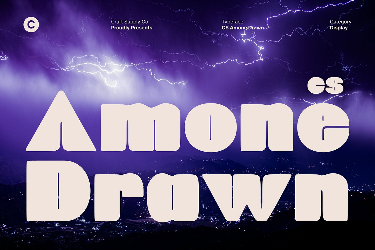 CS Amone Drawn, a Sans Serif Font by Craft Supply Co. (Photo 1 of 8)