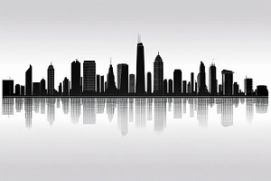 Modern City Skyline Vector Bundle, an Illustration by abu67222