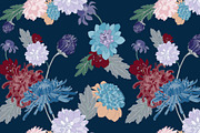 Blue Vector Pattern Pack, a Pattern Graphic by Ania Illustration (Thumbnail 5 of 9)