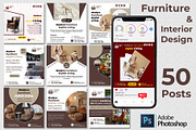 Furniture | 50 Posts | Insgram Posts, a Social Media Template by Mohammad Sarfaraz (Thumbnail 1 of 5)