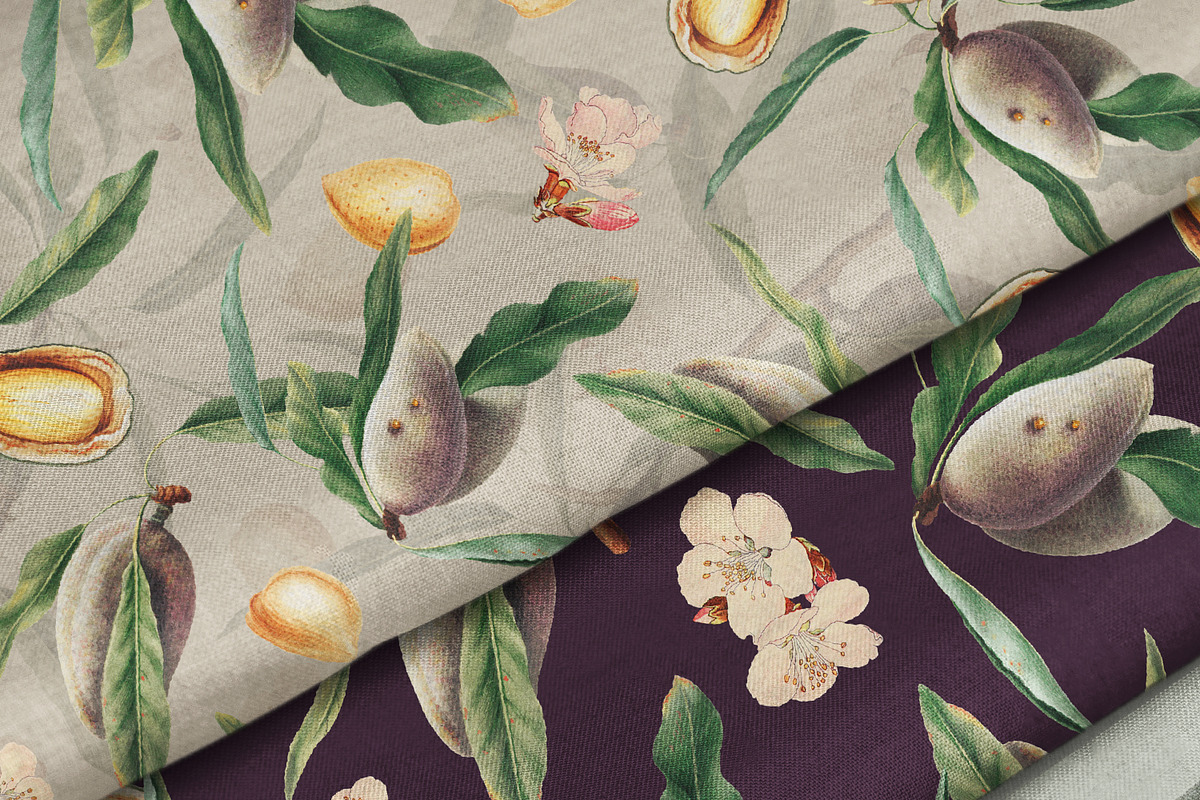 Vintage Almond Patterns & Elements, a Pattern Graphic by Olga Begak Art & Design (Photo 6 of 8)