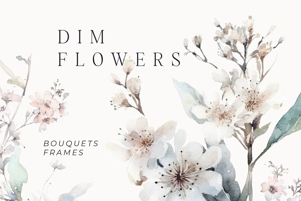 Watercolor Floral Bundle (45 in 1), a Decorative Illustration by Lana Elanor (Photo 119 of 180)