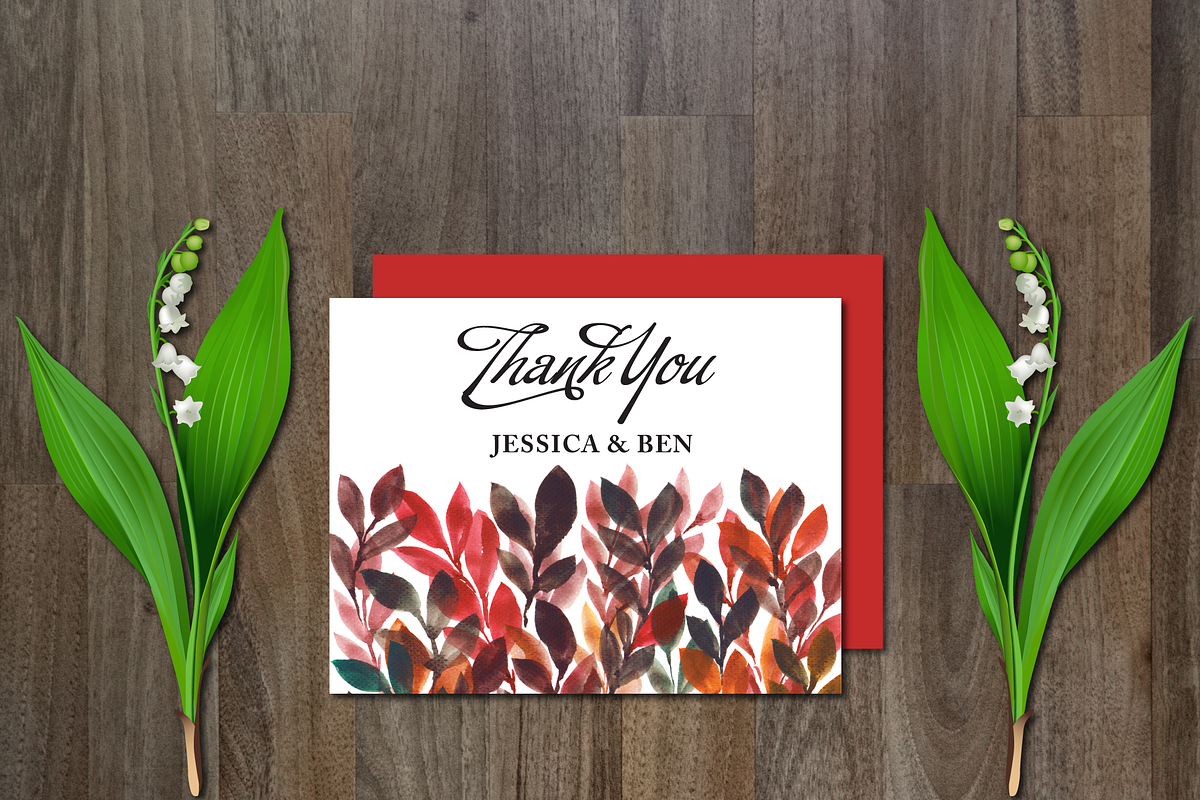 Watercolor Flower Wedding Suite, an Invitation Template by aticnomar (Photo 5 of 5)