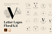520 A to Z Floral Logos Bundle, a Branding & Logo Template by AN Productions (Thumbnail 179 of 223)