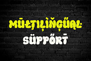 Xerulah - Bubble Graffiti Font, a Handwritten Font by twinstd (Thumbnail 8 of 10)