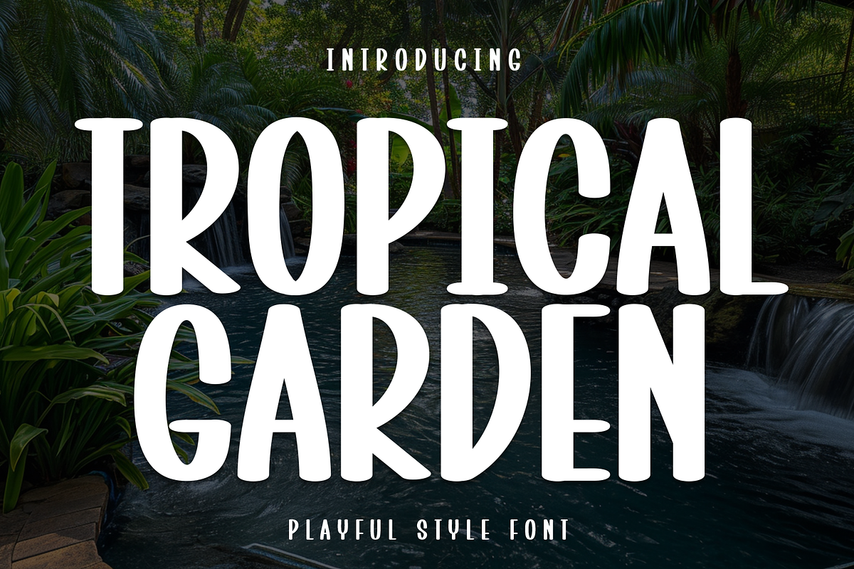 Tropical Garden | Script Font, a Script Font by Scratchones (Photo 1 of 8)