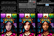 Stained Glass Princess Overlays, an Illustration by Paper Element (Thumbnail 4 of 4)