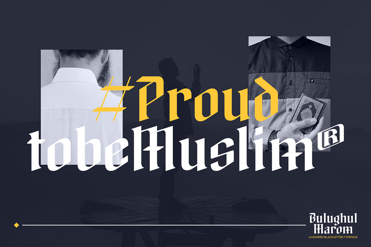 Bulughul Marom - Modern Blackletter, a Blackletter Font by Mokatype Studio (Photo 5 of 10)