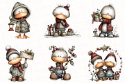 Whimsical Geese Clipart Bundle, an Illustration by OK Design (Thumbnail 5 of 5)
