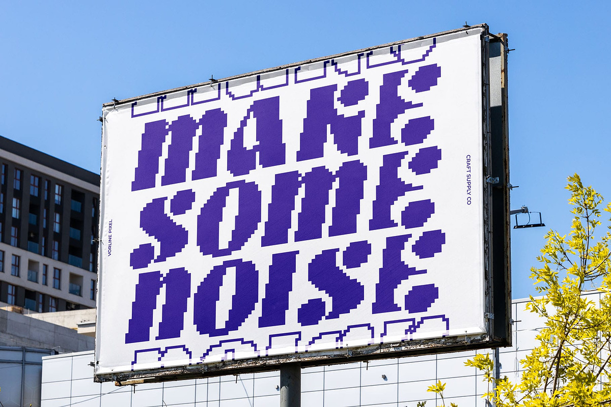 Vorline Pixel, a Sans Serif Font by Craft Supply Co. (Photo 5 of 8)