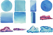 53 Gentle Watercolor Cloud BUNDLE, a Texture Illustration by LilyBoo Clipart (Thumbnail 5 of 6)
