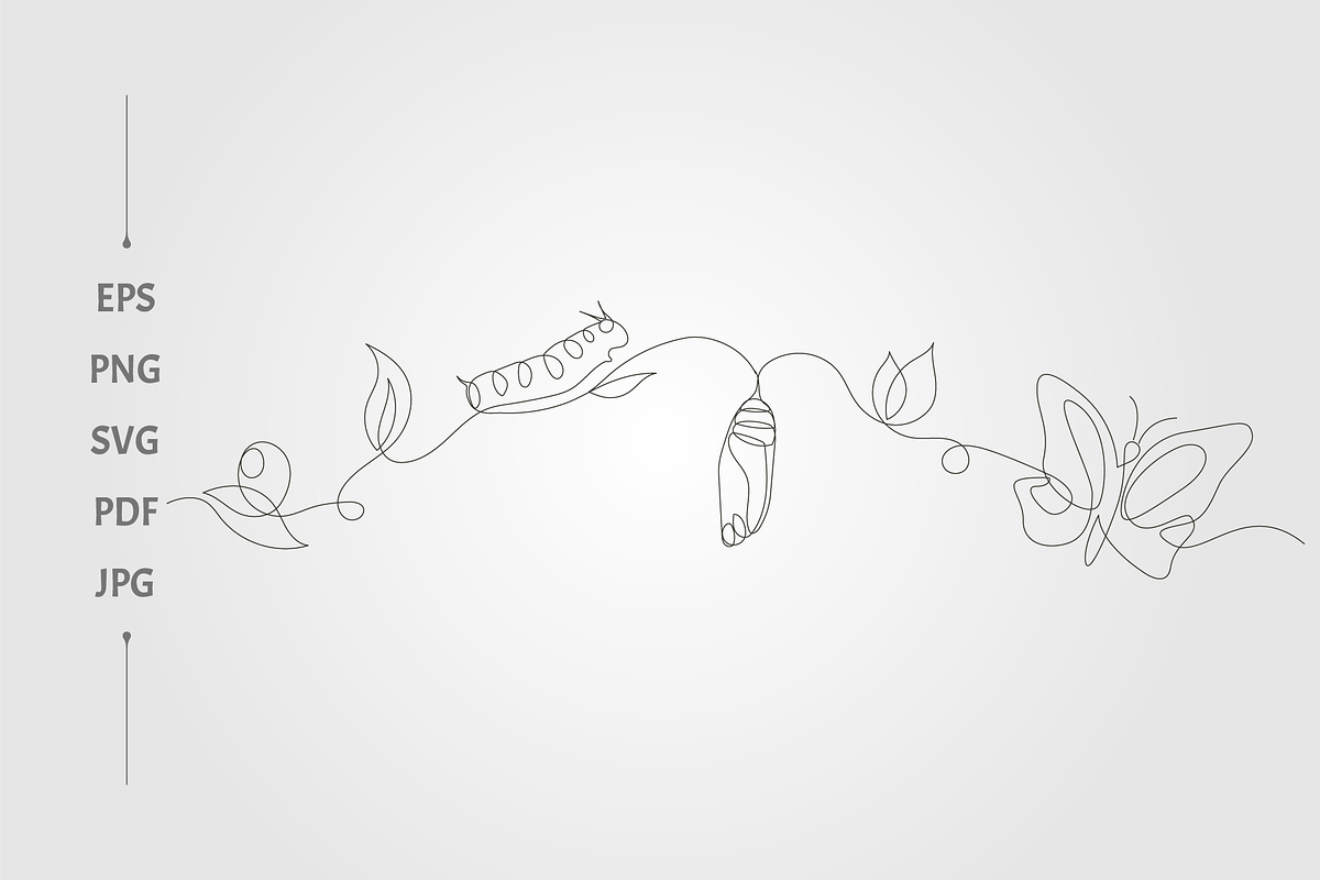 butterfly nature cycle, an Object Graphic by lawoel (Photo 1 of 3)