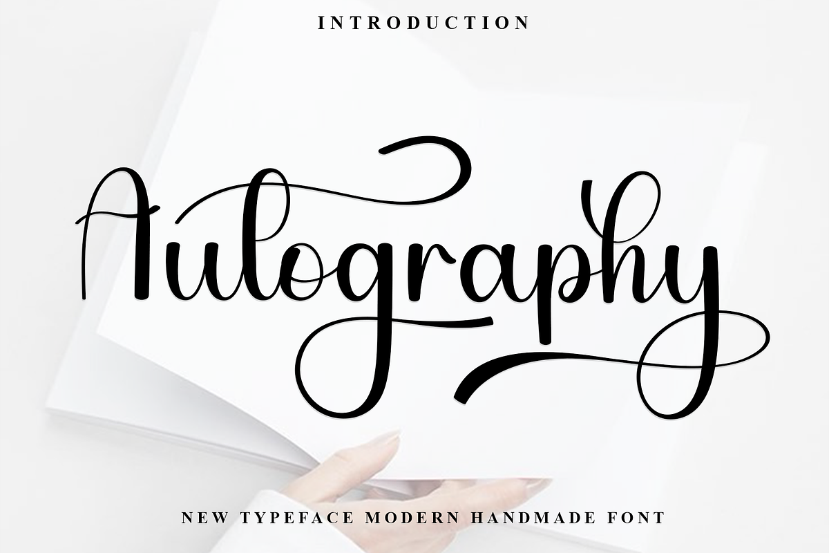 Autography, a Handwritten Font by FreshTypeINK (Photo 1 of 8)