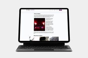 Public News - Website Template