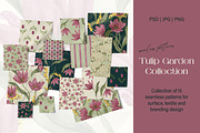 Tulip Garden Seamless Patterns, a Pattern Graphic by Svetlana Lerie (Thumbnail 2 of 9)